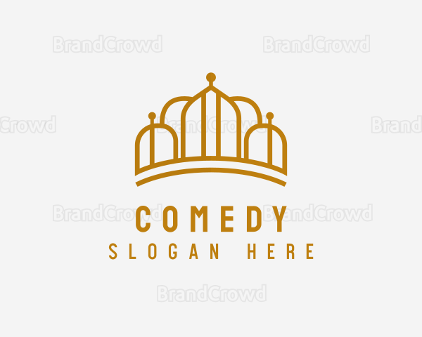 Gold Luxury Crown Logo