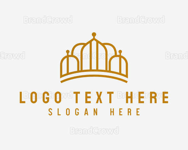 Gold Luxury Crown Logo