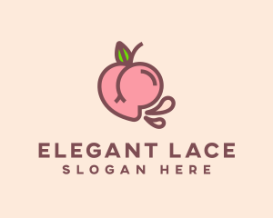 Lace - Juicy Peach Buttocks logo design