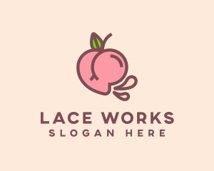 Juicy Peach Buttocks logo design