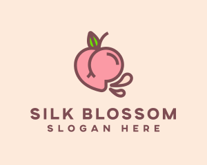 Juicy Peach Buttocks logo design