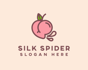 Juicy Peach Buttocks logo design