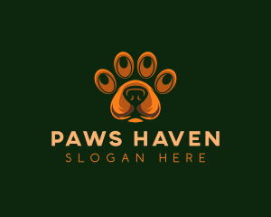 Dog Paw Veterinary logo design