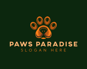 Dog Paw Veterinary logo design