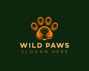 Dog Paw Veterinary logo design