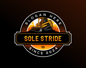 Skid Steer Loader Mining logo design