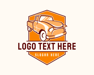 Vintage Pickup Truck Logo