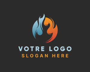 Fuel Heat Flame Logo