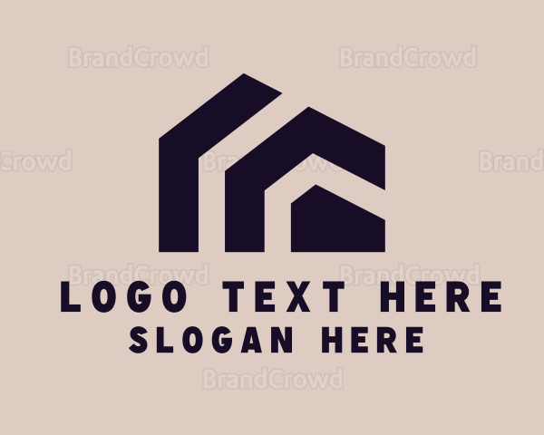 Abstract House Real Estate Logo
