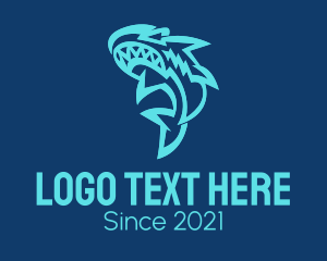 Aquatic - Aquatic Shark Gaming logo design