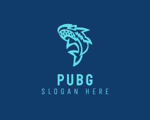 Aquatic Shark Animal Logo