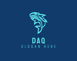 Aquatic Shark Animal Logo