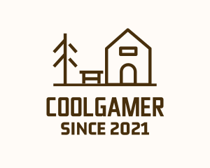 Traveler - Minimalist Wooden Cabin logo design