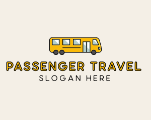 Passenger - Yellow School Bus logo design