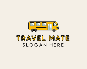 Passenger - Yellow School Bus logo design