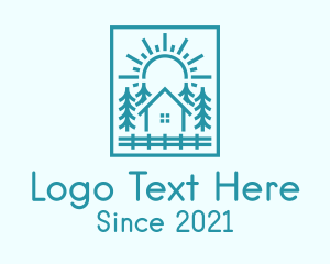 Apartment - Teal House Ranch logo design