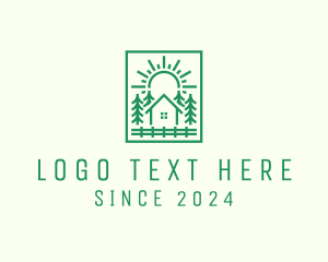 Farmhouse - House Forest Ranch logo design