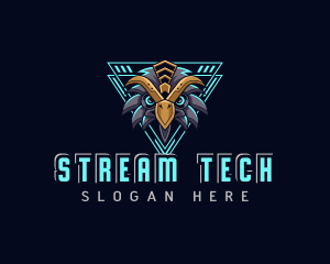 Streamer - Eagle Gaming Streamer logo design