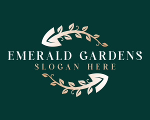 Landscaping Shovel Gardener logo design