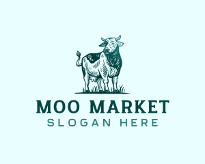 Livestock Cow Cattle  logo design