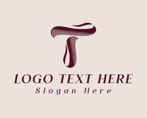 Beauty Parlor - Elegant Ribbon letter T logo design