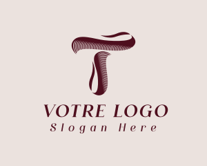 Financial - Elegant Ribbon letter T logo design
