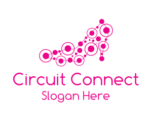Circuit - Pink Shoe Circuit logo design