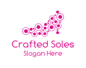 Pink Shoe Circuit logo design