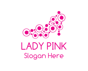 Pink Shoe Circuit logo design