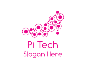 Pink Shoe Circuit logo design