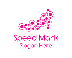 Pink Shoe Circuit logo design