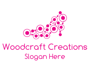 Pink Shoe Circuit logo design