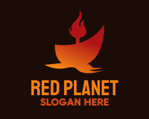 Red Fire Ship logo design