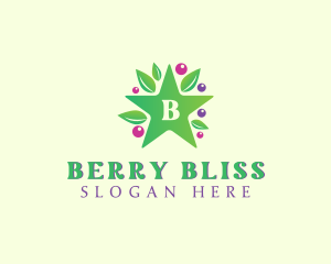 Berries - Nature Star Berry logo design