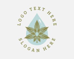 Hemp - Natural Cannabis Oil logo design