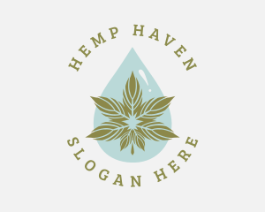 Natural Cannabis Oil logo design