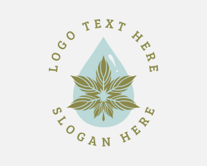 Weed - Natural Cannabis Oil logo design