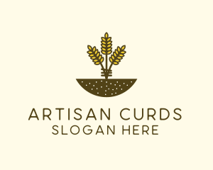 Wheat Farm Crop logo design