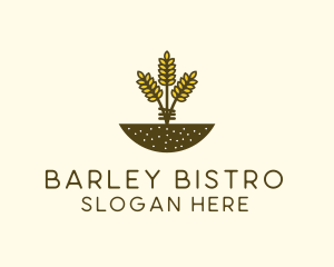 Barley - Wheat Farm Crop logo design