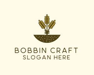 Wheat Farm Crop logo design