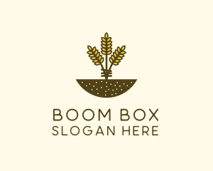 Wheat Farm Crop logo design