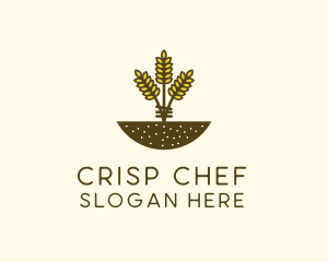 Wheat Farm Crop logo design