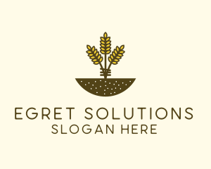 Wheat Farm Crop logo design