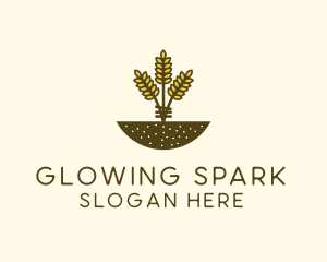 Wheat Farm Crop logo design