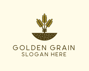 Wheat - Wheat Farm Crop logo design