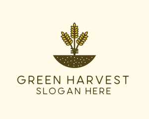 Cultivation - Wheat Farm Crop logo design