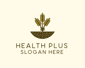 Wheat Farm Crop logo design