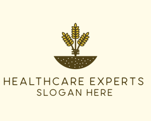 Wheat Farm Crop logo design