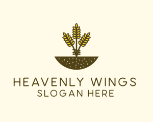 Wheat Farm Crop logo design