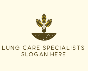 Wheat Farm Crop logo design